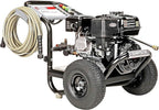 SIMPSON Cleaning PS3228 PowerShot 3300 PSI Gas Pressure Washer, 2.5 GPM, Honda GX200 Engine, Includes Spray Gun and Extension Wand, 5 QC Nozzle Tips, 5/16-inch x 25-foot MorFlex Hose, 49-State