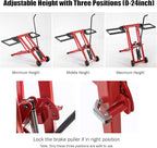 Goplus Lawn Mower Lift, 500LBS Zero Turn Mower Lift with Hydraulic Jack, Mower Lift Jack for Riding Tractors