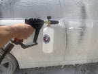 Tool Daily Short Pressure Washer Gun with Foam Cannon, 1/4 Inch Quick Connector, with 5 Pressure Washer Nozzle Tips, 1 Liter