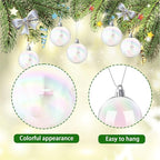 30 PCS Halloween Plastic Iridescent Ball Decoration,Clear Bubble Ball for DIY Bubbling Cauldron,Witch Cauldron Decoration,Cauldron DIY Witch Magic Pot,2.36 Inch