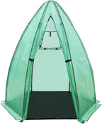 Greenhouse for Outsides, 54”x 54”x 71” Heavy Duty Green House Tent with Durable PE Cover, Garden Plant Protector with Zippered Door Mesh Window for Vegetables Flowers Fruits Herbs,Green