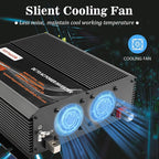 2500 watt Inverter Modified Wave car Power Inverter for car Vehicles Truck Camper Solar Panel 12v to 110v /120V Power Converter Adapter with Clamps 2500 watt