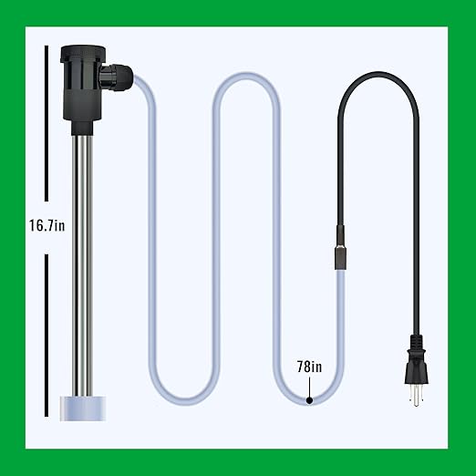 2000W Fully Submersible Water Heater for Swimming Pool & Bathtub – Portable Immersion Electric Heater with Temp Control & WiFi Timer for Hot Tub, Above Ground Pool and Inflatable Pool