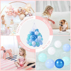 TRENDPLAY Plastic Balls for Ball Pits 2.2 Inch, Pack of 50 100 200 500 Hollow Balls, Perfect for Toddler Baby Pools,Party,Festival Decoration
