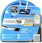 Blu Shield Tough Tek Rubber Pressure Washing Hose 1/4" X 25' with M22 Fittings Non Marking (3000:12000 PSI)