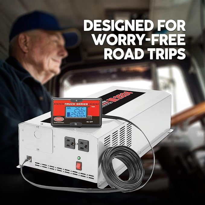TUNDRA M Series - Power Inverter - Modified Sine Wave 2500W / 24 Volts DC to 120 Volts AC - M2524