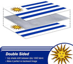 Uruguay Uruguayan Flag 3x5 ft Outdoor, Double Sided 3 Ply Heavy Duty Uruguay National Country Flag, 100% Quality Polyester Uruguayan Banner with Brass Grommets 4 Rows Stitches