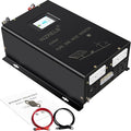 WZRELB 2500W Pure Sine Wave Inverter, 24V DC to 120V/240V AC, 4 AC Outlets, Hardwire Terminal, 91.6% Efficiency