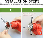 Steel Wire Grass Trimmer Head, Upgrade Bold 2.3 Times Prevent Breaking Steel Wire Weed Eater Head, for Low-Power Lithium Battery Weed Trimmers, 6 Inch Wire Weed Trimmer Head（Low Power 3 Blade）