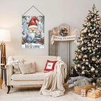Christmas Gnome Garden Flag Vertical Double Sided Outdoor Yard Flags 12.5x18 Inch Burlap Banners Vertical Double Sided for Outdoor Decor Lawn