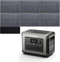 ALLPOWERS R1500 LITE 1600W/1056Wh & 3500+ Cycle LiFePO4 Battery with 4xAC Outlets, 650W MPPT, and UPS <15ms for Home, RV, Outdoor. (R1500 LITE+SP039-600W)