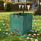 Heavy Duty Reusable Garden Bags with Reinforced Handles - 72-Gallon Leaf Collector & Yard Waste Bags, Portable Foldable Lawn Bags for Home, Garden, and Yard Cleanup