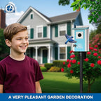 Bird Houses for Outside, Ice Blue Bird House, Bluebird Houses for Outside, Garden Decoration Birdhouses for Outdoors, Bluebird Finch Swallow Wren Chickadee