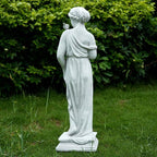 Outdoor Nymph Statues, 32Inch Garden Goddess Sculptures, Greek Mythology Roman Decor, Large Statues for Patio Yard Lawn Porch, Grey (Nymph-Grey)