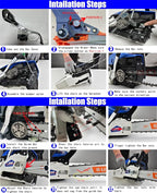 20 Inch Gas Chainsaw 62cc Gasoline Powered Chain Saw 2-Stroke Handheld Cordless Petrol Chainsaws for Cutting Wood Outdoor Home Farm Garden Use