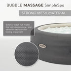 INTEX 28483E SimpleSpa Inflatable Hot Tub 4 Person Bubble Massage Spa: Includes Insulated Cover – Built-in QuickFill Inflation – Soothing Jets – 77" x 26"