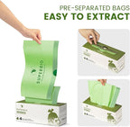 SUPERBIO 4 Gallon Compostable Drawstring Food Scrap Bags,15.1 Liter, 40 Count, 0.9 Mil,Heavy Duty Waste Bags, BPI, Seedling and OK compost INDUSTRIAL