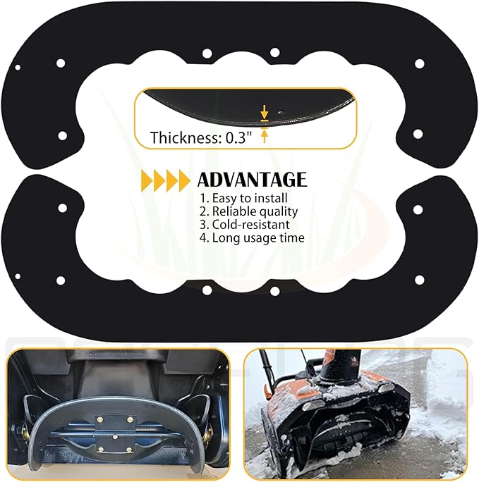 99-9313 Snow Blower Paddles Replaces Toro 125-1128 55-9250 55-9251 88-0771 for Toro 621 721 38516 38583 38584 210r 621qze 621r 621e 621qzr ccr2000 ccr2400 ccr2450 ccr2500 ccr3650 Snowblowers