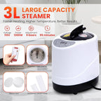 Portable Sauna for Home, Upgraded Personal Steam Sauna Box with 3L 1200W Steamer, Folding Chair, Extra Large Size Foldable Home Sauna 3’X 3’X 5.9’, Full Body Sauna Tent for Relaxation Spa, Gray