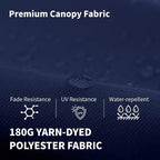 15FT Double Sided Patio Umbrella with Base Included Large Outdoor Market Umbrella with Crank Handle, UV Resistant Canopy, Sturdy Frame for Garden, Poolside, Deck, Navy Blue
