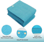 SUNNY GUARD Shade Cloth Custom Size 13x19 FT Sun Shade Screen Fabric Shade Cover Tarp with Grommets for Pergola Backyard Garden, Turquoise(We Customized)