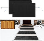Snow Melting Mats Outdoor for Entrances, 30 x 48 in 2 Pack No-Slip Rubber Heated Outdoor Mats with 10 ft Power Cord, 3 in/h Speed Snow and Ice Melting Pads for Winter Roofs, Backyards Snow Removal