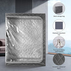 ZONEMEL Full Size Sauna Tent, Portable 1 or 2 Person Full Body Home Spa for Relaxation, Detox, Steamer not Included (L47.24 x W31.5 x H63,Clear Door)