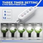Barrina Orbgrow OG09 Puck Grow Light, 5000K 54W(6 x 9W, 810 Watt Equiv), Full Spectrum Plant Light for Indoor Plants, Magnetic & Linkable with Timer, 5 Levels Dimmable for Plant Shelf, 6 Packs