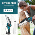 Cordless Mini Chainsaw 6 Inch for Makita 18V LXT (No Battery), Brushless Portable Electric Chain Saw Tool for Makita BL1850, Small Handheld Chainsaw for Pruning Shear Branch Wood Cutting Tree Trimming