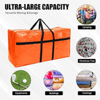 4 Pcs 66 Gallon Large Moving Bags with Zipper and Handles Foldable Storage Duffle Bags Heavy Duty Extra Large Totes for College Dorm Travel Clothes Blankets Bedding (4 Colors)