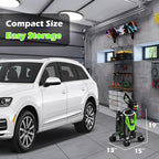 Pressure Washer -4800PSI with Anti-Tipping, 35FT Power Cord,Power Washer for Cars Fences Driveways Patios Home