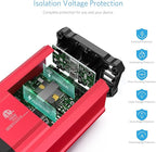 BESTEK 400W Car Power Inverter, DC 12V to 110V Car Inverter with 2 AC Outlets and 3.4A Dual USB Ports, Car Plug Adapter Outlet Converter