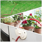 Solution4Patio Long Lead-in Red Garden Hose 5/8 in. x 50 ft. -Kink Free, No Leaking, Male/Female Fittings -Heavy Duty Durable Flexible Lightweight Water Pipe -Brass Aluminum Ends for Household & Yard