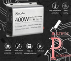 Pure sine Wave Inverter DC 12V Input and AC 110V Output with LCD Display, USB Output Port, Type-C Output Port (400W)