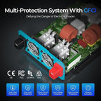 700W Pure Sine Wave Power Inverter, 12V DC to 120V AC, 1400W Peak Power, 16.4FT Remote Controller, Solar/Car/RV Inverter for Emergency Backup, Off-Grid Living, Camping, Truck, Outdoor