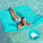 Jasonwell Floating Mat Pool Floats - Giant Inflatable Pool Float Lake Raft Lounge Floating Water Mat for Swimming Pool Floatie Lounger Beach Pool Party Toy for Adults & Kids
