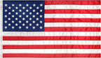 Super Tough 3Ft x 5Ft American Flag - Double Sided, Heavy Duty Nylon USA Flag with Embroidered Stars and Sewn Stripes Suitable for Outdoors - Red/White/Blue