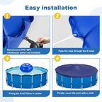 5 FT Pool Pillows for Above Ground Pools with 59 Ft Rope, 0.5mm PVC Cold-Resistant for Closing Winter, Winterize Pool Closing Kit Winter Pool Cover Pillow No Leak