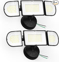 150W Flood Lights Outdoor Waterproof IP65, Exterior LED Floodlights with 3 Adjustable Heads, 15000LM Super Bright Security Lights Fixture, Outside Lights for House, Backyard 2 Pack
