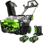 EGO Power+ 21" Electric Snow Blower, Cordless Auger-Propelled, Includes (2) 56 V 7.5Ah Batteries and Dual Port Charger - SNT2125AP