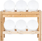 Greenes Fence Six Bucket Cedar Storage Shelves, 44 in. x 16 in. x 30 in. - Made in USA with North American Cedar
