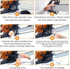 660V 36 Inch Gas Chainsaw for MS660 G660 066 For Stihl G660 NS892, 92cc 2-Cycle 5.2KW 7HP Powerhead with 36" Bar & Chain, OEM Code Compatible, All Parts Replacement