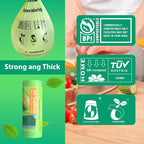 GreFusion Compostable 36 gallon Trash Bags, Extra Thick 1.28 Mills, Compost 36 Gal Trash Bags (Kitchen Tall Garbage Bags), Compostable Lawn & Leaf Yard Waste bags,ASTM D6400,Bpi Certified