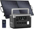 OUKITEL P1000 Plus 1800W/1024Wh Power Station with 100W Solar Panel, 1200W Fast Charging, Solar Generator with 4 AC Outlets (3600W Peak), APP Control Battery Backup for Home, Camping & RVs