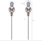 Touch of Class Pathways Reflective Driveway Marker Stake Set of Two for Outdoor Use | Butterfly Emblem Design | Personalized Tall Reflector Set of 2 | Weathered Bronze Durable Finish