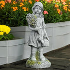 12.5” Solar Angel Fairy Night Garden Light Statue, Outdoor Lawn Decor, LED Yard Art, Patio Accent, Landscape Path Light, Waterproof, Unique Gift, Solar Powered Statue, Enchanting Sculpture