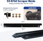 99-9313 Snow Blower Paddles with 55-8760 Scraper Blade Replaces Toro 125-1128, 99-9313 Paddle Kit, Toro 55-8760 Scraper Blade for Toro CCR 2000, CCR 2400, CCR 2450, CCR 3650 Snowblowers