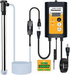 240V 3000W Portable Fully Submersible Electric Pool and Hot Tub Immersion Water Heater with Gfci Plug, Thermostat for Bathtub, Baptistry, Baptismal, Inflatable, Swimming Above Ground Pools