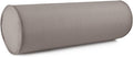 Austin Horn Classics Sunbrella Set of 2 Zippered Neck Bolster Pillow, Made with Sunbrella Fabric, Cylinder Pillows, for Couch & Bed, Decorative Round Throw Pillow, Back & Neck Support (Charcoal Grey)