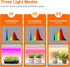 Bstrip Plant Shelf with Grow Lights, 5 Tier Large Tall Plant Stand with 3FT T5 144w Grow Light for Indoor Plants, 3 Mode Full Spectrum LED Plant Light with wheel and Timer for Seedling, 47.2x17.8x71IN